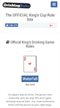 Mobile Screenshot of kingscuprules.com